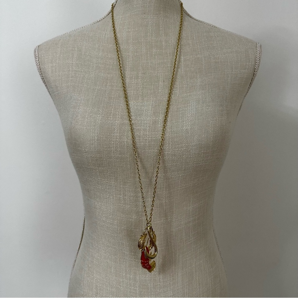 Lilly Pulitzer Lobster and Hook Necklace